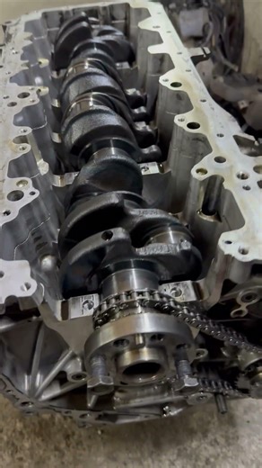 Engine Block & Head Prepared for Assembly #automobile #engineblock #mechanic #brakefluid