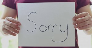 Download Sorry Sign Apologizing And Regret Concept for free