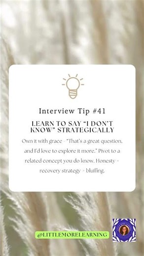 1 Interview Tip a Day: Think Sharp. Speak Smart. #programming #databaseconcepts #education