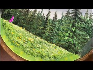 Make Landscape Embroidery Like a Painting - Forest 🌲 🌲