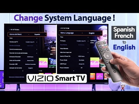 VIZIO Smart 4K TV: How to Change Language [Bring Back English]