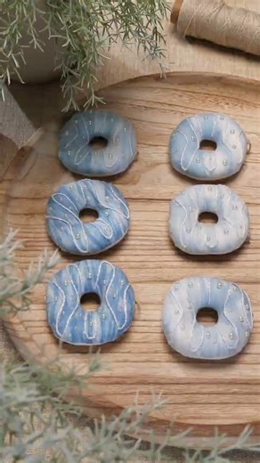 DIY Fabric Marble Glazed Doughnuts 🍩