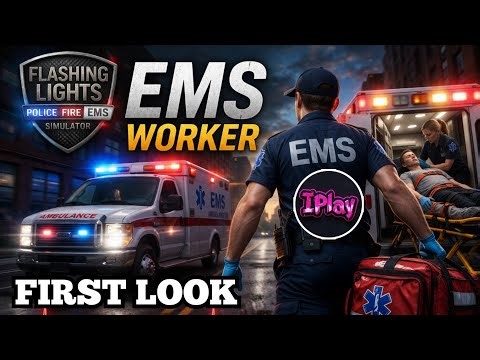 Flashing Lights Simulator - My First Shift As An EMS Worker! First Look
