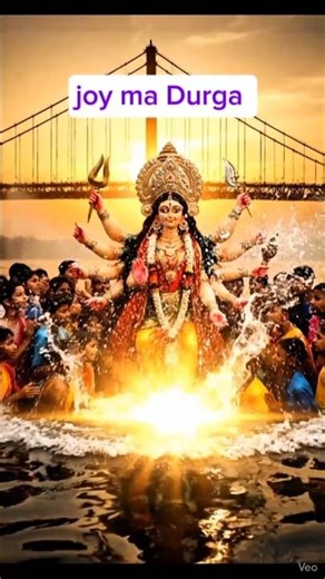 Durga Immersion in the Sacred River | Divine Farewell 🌊✨ #MaaDurga #Visarjan #Divine
