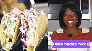 These Fried Chicken Tacos are absolutely delicious and ready in less than 20 minutes thanks to the Air Fryer. https://www.myforkinglife.com/fried-chicken-tacos/ | My Forking Life with Tanya Harris
