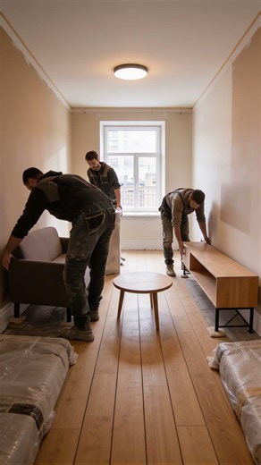 Full-Room Renovation Timelapse — Crumbling City Living Room to Warm Contemporary