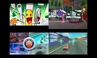 Mix of 4 videos from youtube : BFDIA 10 Pink Panther Mario Kart 8 Deluxe & Cars 2 Pc Mods