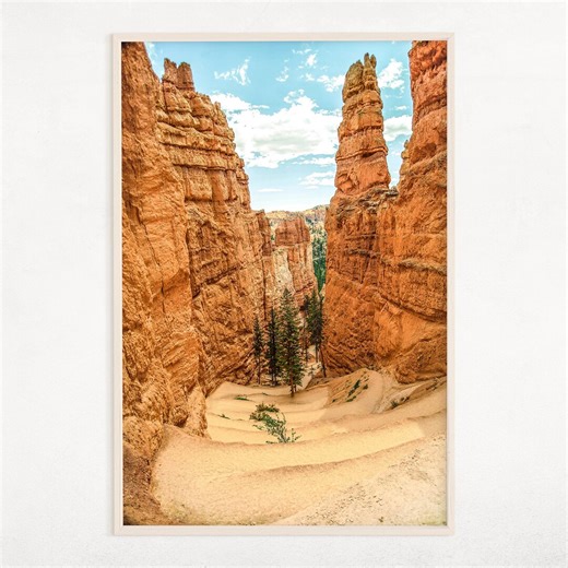 Impression du parc national de Bryce Canyon, art du paysage du désert chaud (téléchargement numérique) - Etsy France