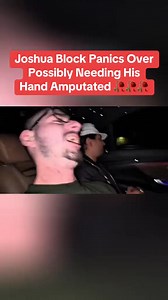 Joshua Block worries he will never be able to make TikToks again if he loses his hand 👋🚫 #joshuablock #joshblock #worldoftshirts #worldoftshirtslive #huluchippendalesdance | Joshua Block