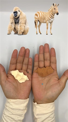 Color Mix Magic - Animals Appear 10 🦍🦓Wait for it! #viral #trending #colormixing #art #creative