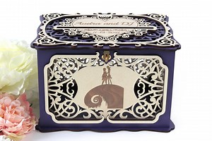 Before Christmas Wedding Card Box, Jack Sally Card Holder, Nightmare Halloween Wedding Decor Reception Gift, Money Box - Etsy