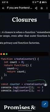 JS#6 | Closures in JavaScript | Javascript Interview Question #coding #interviewprep #youtubeshorts