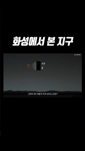 Earth photographed from Mars