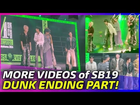 SB19 INTERACTION with JAPANESE ARTISTS plus HAVING FUN MOMENTS at DUNK's ENDING PERFORMANCE!