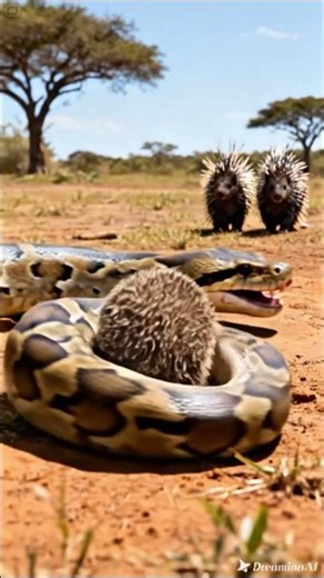HEDGEHOG vs. GIANT PYTHON: The Most UNEXPECTED Battle on the Savanna