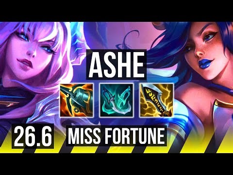ASHE & Morgana vs MISS FORTUNE & Amumu (ADC) | 41K damage | KR Master | 26.6