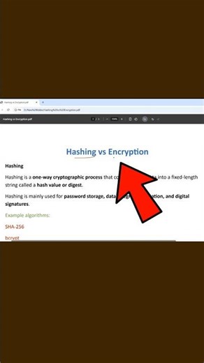 Hashing vs Encryption 🤯 | Interview Ready 👈🏻