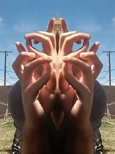 hand dancing with ancient mudras.🫠#ravetok #fingertutting #digitz #gloving #handdance