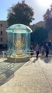 Golden Menorah, the Light of The Nation of Israel, Jewish Quarter, Mount Zion Jerusalem | Ancient City of Jerusalem
