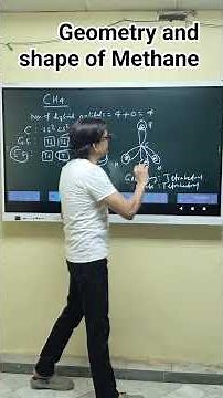 Geometry and Shape of CH₄ (Methane) | Chemical Bonding | VSEPR Theory |