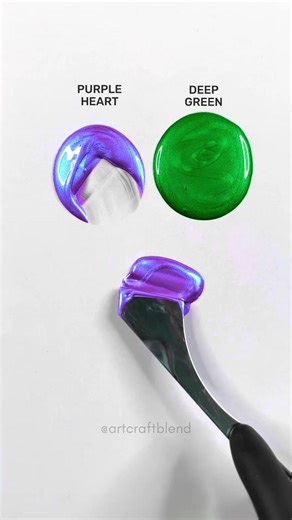 Art Craft Blend (@artcraftblends)’s video of green and blue