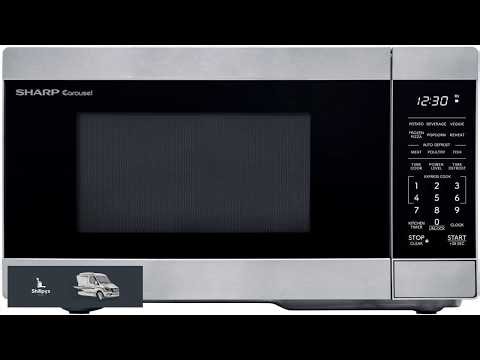 SHARP Countertop Microwave Oven with Removable 10.6" Carousel Turntable 900 Watt 0.9