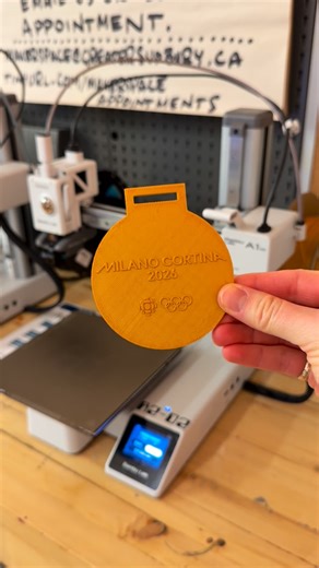 Greater Sudbury Public Library | GSPL on Instagram: "Didn’t qualify for the Olympics? That’s okay! During the Olympics, 3D print your own Olympic medal for FREE at the Makerspace at the Main Library (74 MacKenzie Street). 🏅 If you’ve never used a 3D printer before, our staff are here to help. Book an appointment through the link in our bio! ... Vous ne vous êtes pas qualifié pour les Jeux olympiques? Ce n’est pas grave! Pendant les Jeux olympiques, imprimez gratuitement votre propre médaille ol