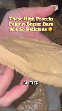 Peanut Butter Bar Recipe That Helps You Lose Weight 🤯 #shorts #food #peanutbutter