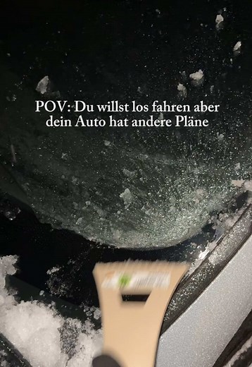 Wintermorgen: Scheibenheizung und gefrorenes Eis