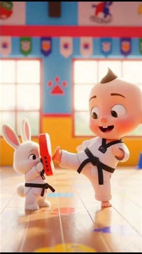 Little Karate Kid 🥋🔥 | Baby Learns Taekwondo Moves | Super Cute