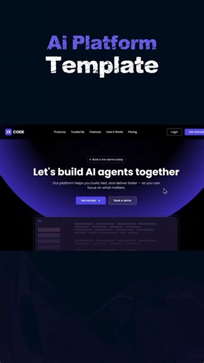 Modern Tailwind Template with Scroll Animations 💜🚀