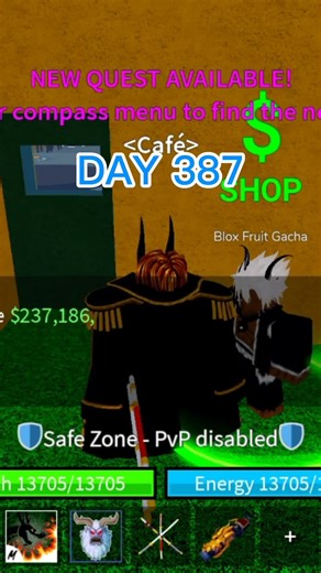 Roblox Day-387 #roblox #onepiece #bloxfruits #rollingfruit