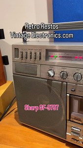 Sharp GF-9797. Serviced and sounding great! #sharp #boombox #cassette #radio #lights | Retro_Restos