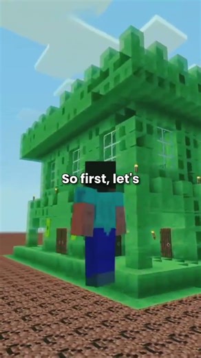 100% Slime House in Minecraft… You Won’t Believe This! 😱 #shorts #viral #minecraft