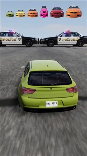 Big & Small vs Lego police 🚓 Roadblock BeamNG.drive😱😬 #beamengdrive #shorts