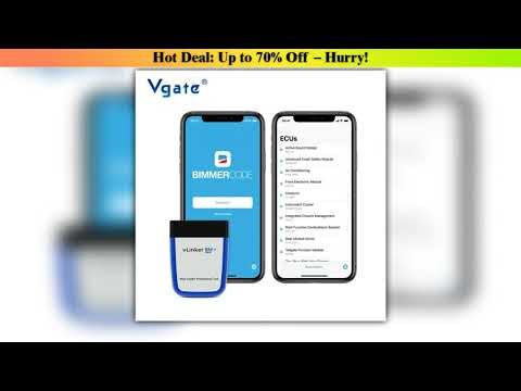 Hands-on Vgate vLinker BM+ ELM327 For BMW BimmerCode BimmerLink Auto Code Reader Diagnostic Tool Ca