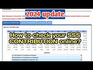 How to check your SSS CONTRIBUTIONS online? 2024 update