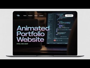 Animated Portfolio Website Using HTML, CSS & GSAP | Full Tutorial + Source Code