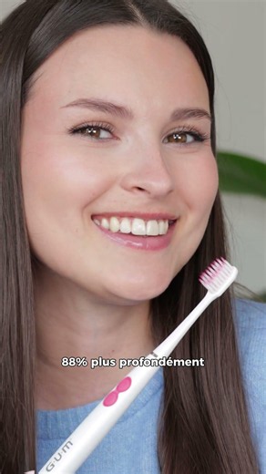 GUM® SONIC SENSITIVE - Brosse à dents électrique à pile pour les dents et gencives sensibles