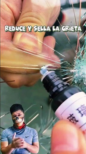 El secreto para reparar el vidrio de tu auto sin cambiarlo #vidrio #resina #reparación #automobile