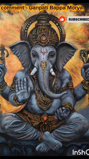 Ganapati Bappa Moriya✨#shorts #ganapatibappamorya #artshorts