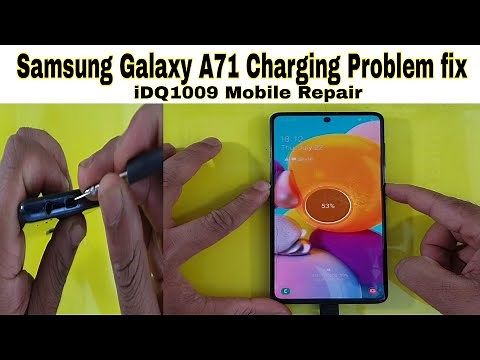 Samsung Galaxy A71 Charging Problem fix 100% Charging A71 Charging Port cleaning idq1009.official