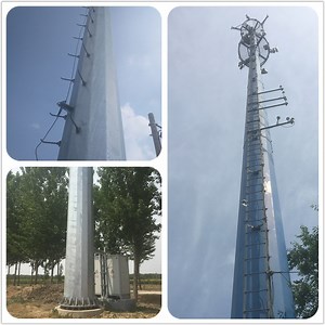 [Hot Item] 20 Meter 25m 30m 35m 40m 50m Hot DIP Galvanized Steel Self Supporting Single Pole Antenna Telecom High Mast Monopole Radio MW Antenna Communication Steel Tower