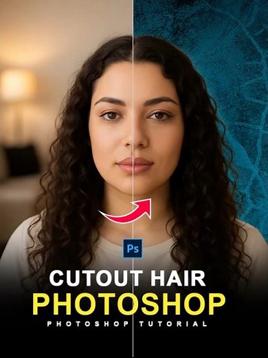 Cut Out Hair Easily in Photoshop 2026 | Hair Mask Tool Tutorial