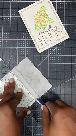Sending Hugs Daisy Embroidered Card | Design by Designs by JuJu