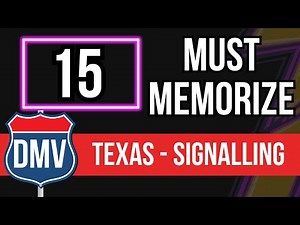 2024 Texas DMV Permit Practice Test - Signalling (Driver's License Permit Test)