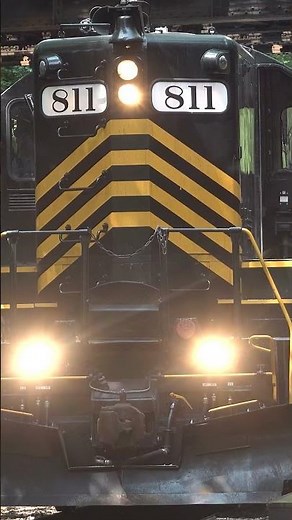 Black River & Western GP9 811 departs with the Delaware River Train