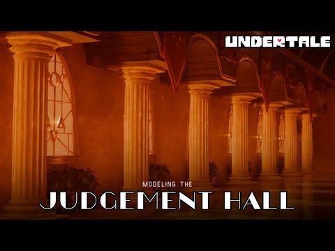 How I made the Judgement Hall (Blender/UNDERTALE)
