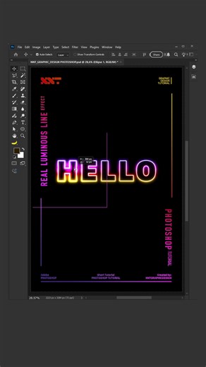 Mastering the Real Luminous Line Effect in Photoshop