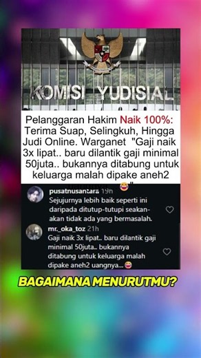 Pelanggaran Hakim Naik 100%: Terima Suap, Selingkuh, Hingga Judi Online